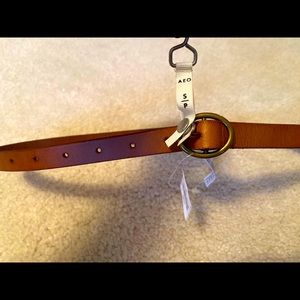 American Eagle brown leather belt Small